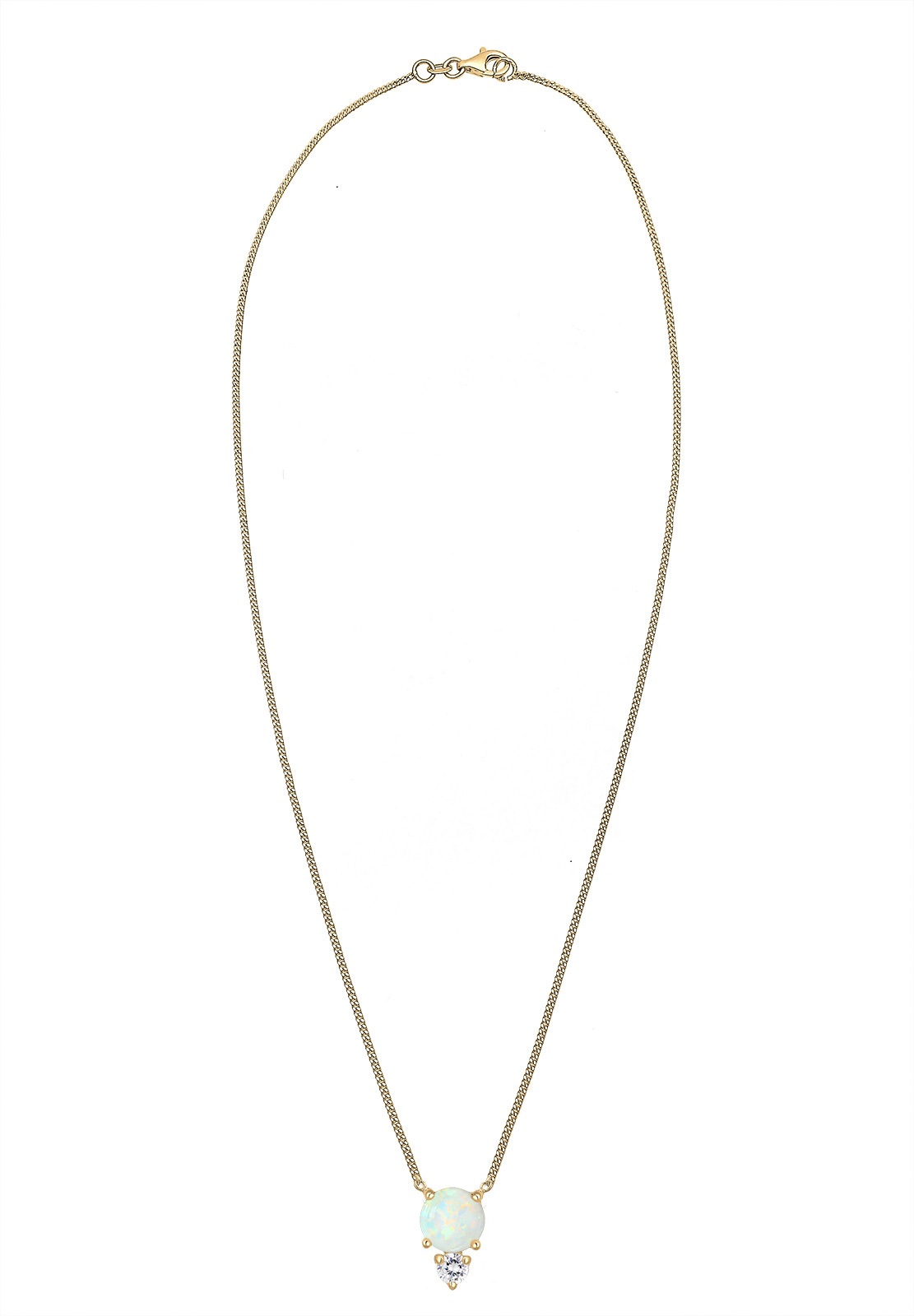 Elli Femme Opale Cristal de Zircone - (925/1000) Argent