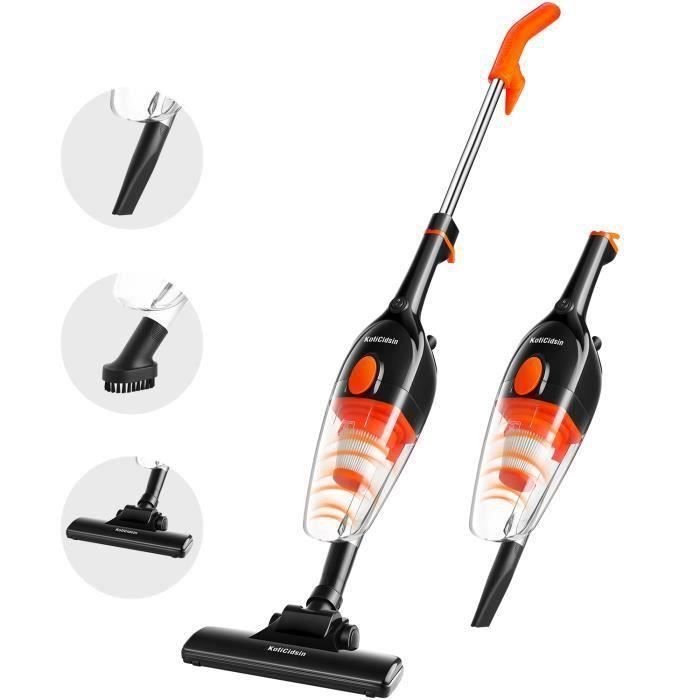 KotiCidsin Stick Vacuum Cleaner, 2-in-1 Corded Handheld Vacuum, 800W/16Kpa Suction Power, HEPA Filtration, Black