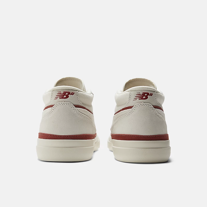 NB Numeric Franky Villani 417 herenschoenen – Zeezout met baksteenrood
