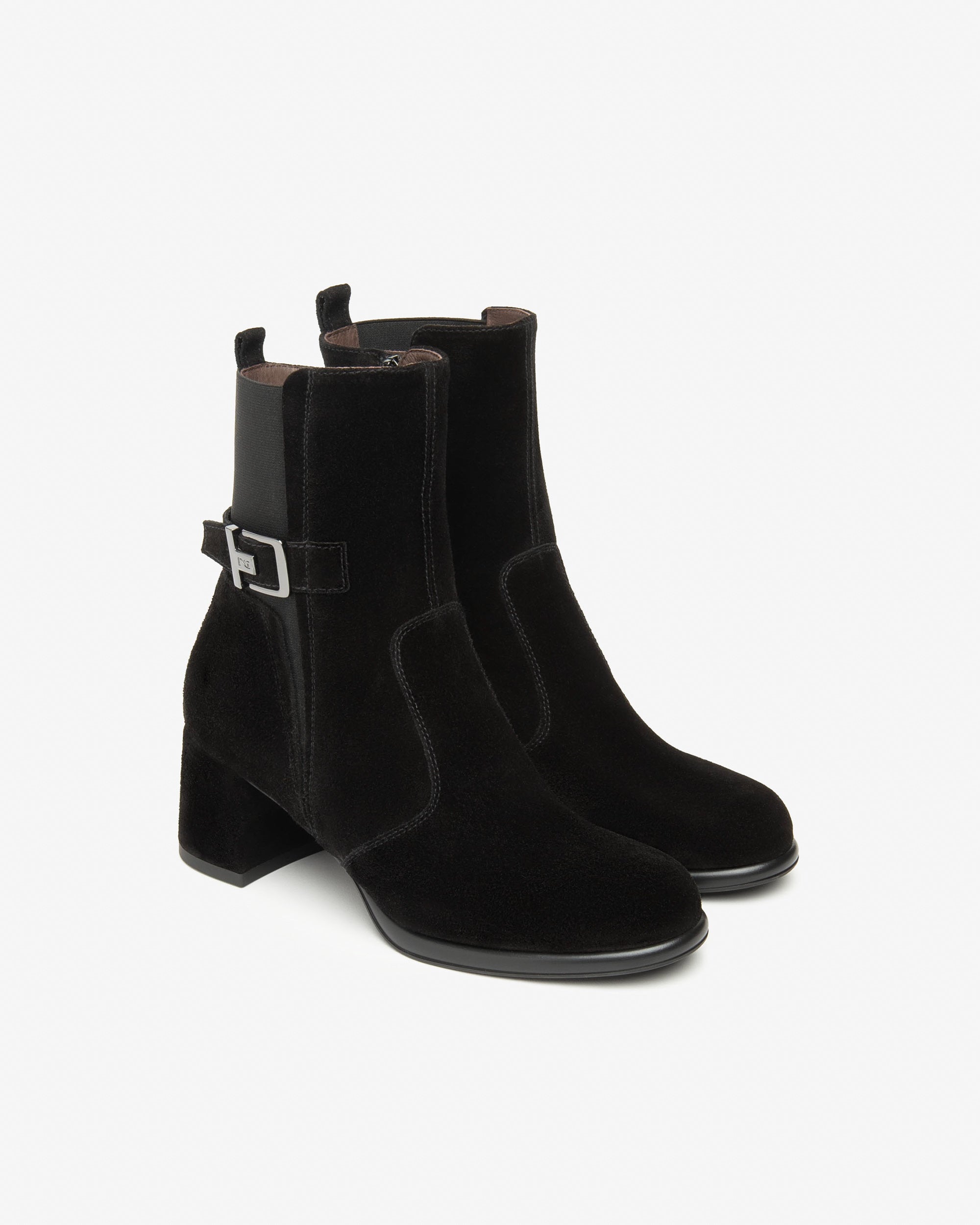  Bottines en daim et tissu pour femmes