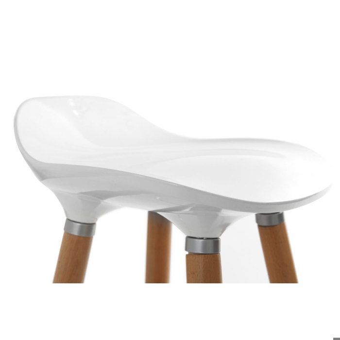 Miliboo – Weiße skandinavische Barhocker (2er-Set) GILDA