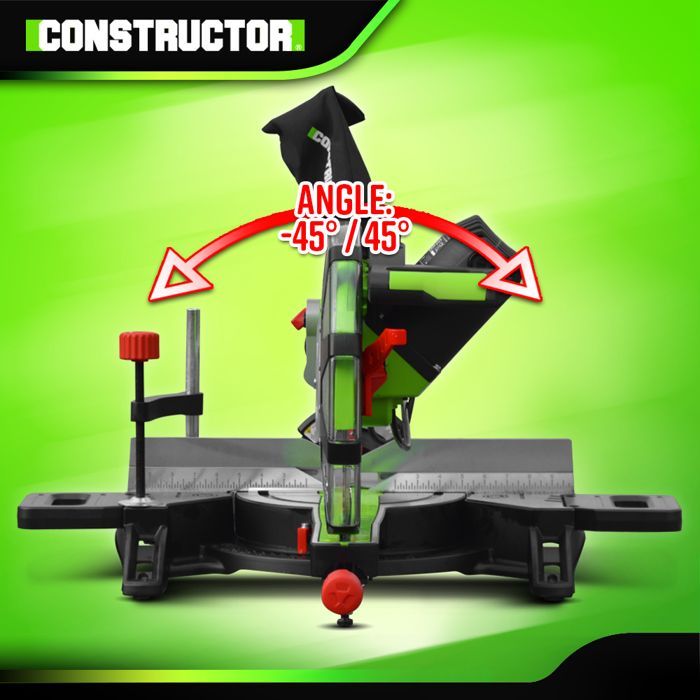 2100W Radial-Kapp- und Gehrungssäge - 305mm - Constructor