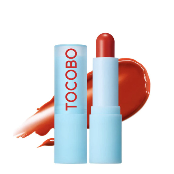 Bálsamo labial con color Tocobo Glass - 12 tonos de rosa