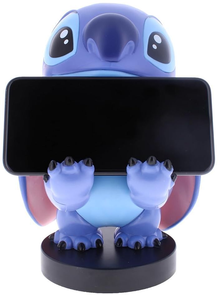Figurine Disney Stitch - EXQUISITE GAMING - Cable Guys - Support écouteurs, smartphone ou petit accessoire - 20 cm