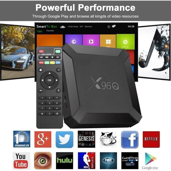 X96Q Smart TV Box Android 10 2+16 GB 4K H313 G31 Wi‑Fi 2.4 GHz Ethernet HDMI - LPNOVE