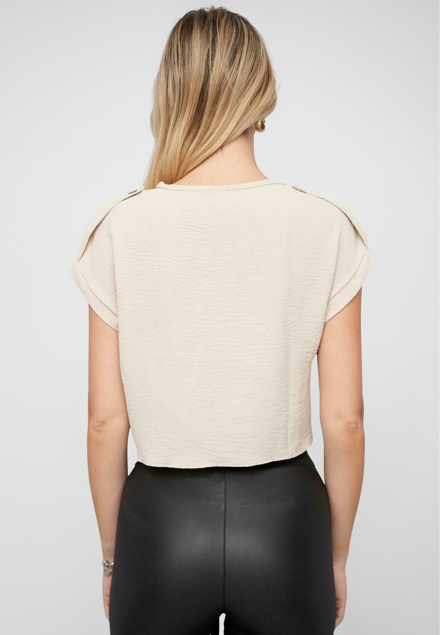 Cloud 5ive MET KNOTDETAIL - T-shirt met print - beige