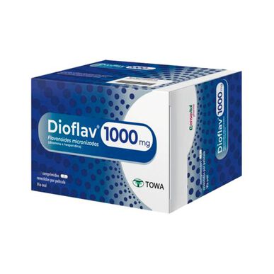 Dioflav Dioflav 1000 mg Comprimidos de flavonoides micronizados Diosmina y hesperidina 60 comprimidos 60 comprimidos
