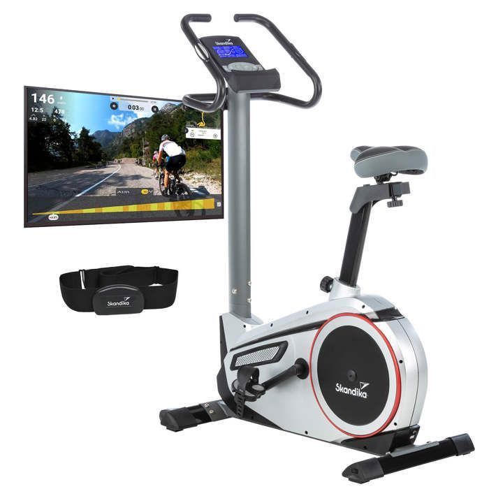 Skandika Morpheus Ergometer Exercise Bike - Bluetooth - Max. 120 kg - 24 Programs - 32 Resistance Levels - Connected