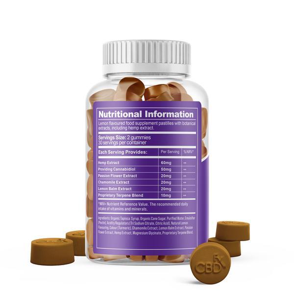CBDfx Caramelle gommose per il sonno alla camomilla e passiflora, confezione da 60 pezzi, 1500 mg | Salute | Superdrug