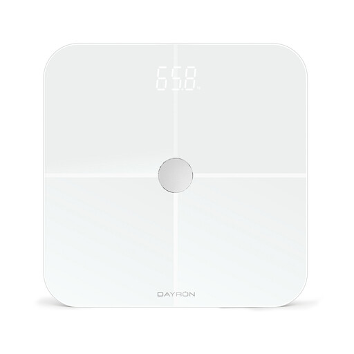 Intelligente Bluetooth-Badezimmerwaage mit App, bis zu 8 Profile, Health Dayron
