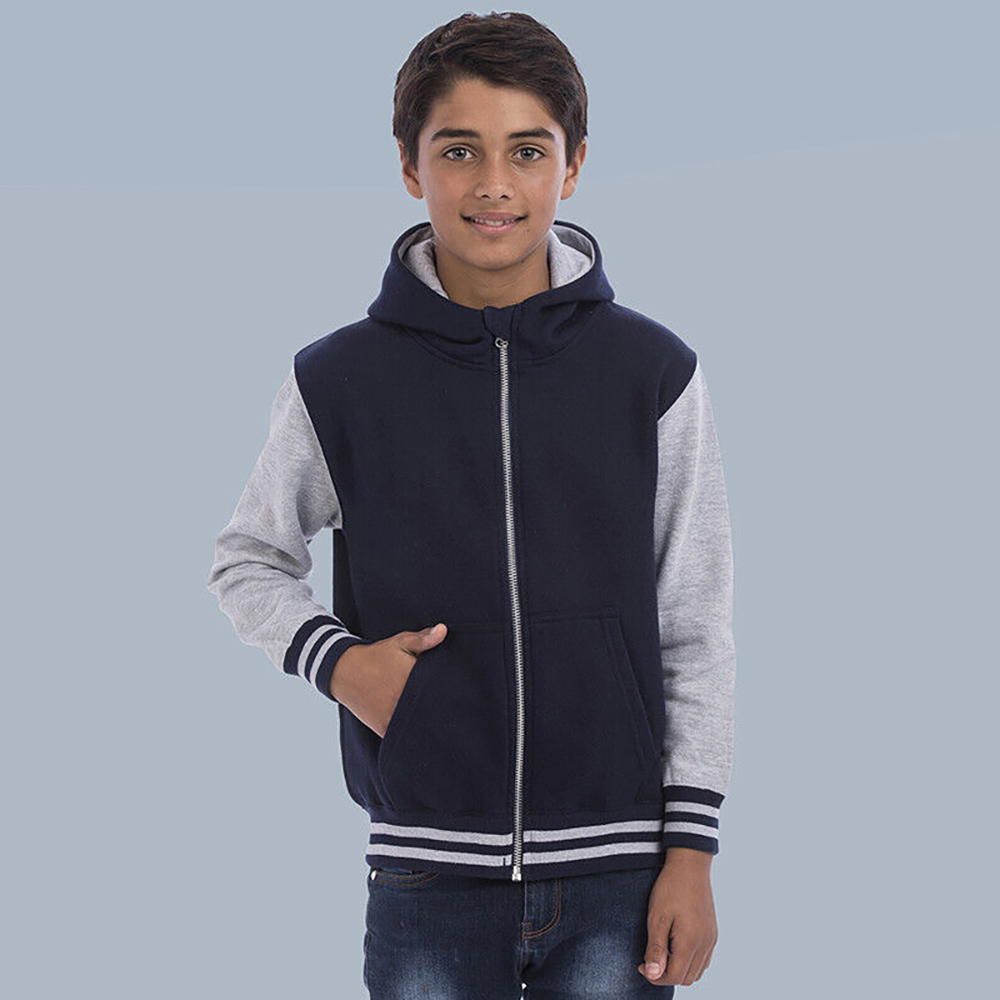  Chaquetilla Con Capucha Estilo Varsity