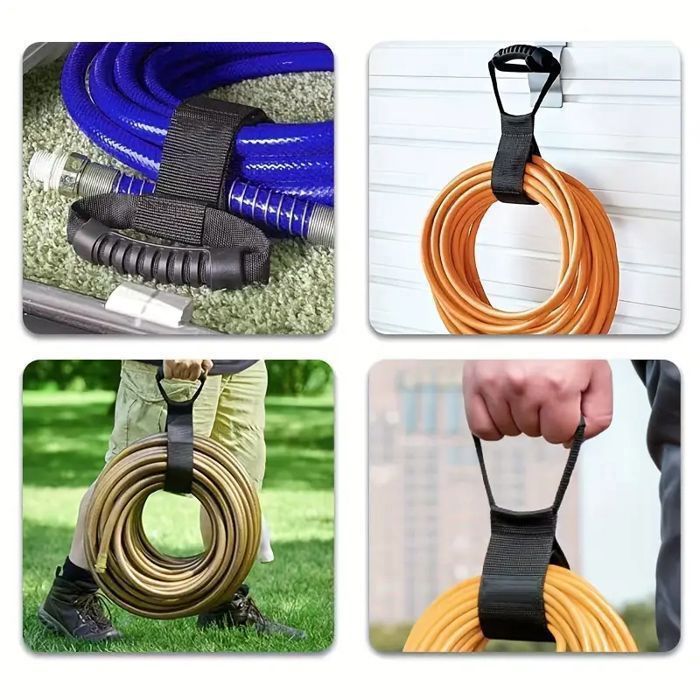 Enrollador de manguera para cable de extensión de manguera de jardín