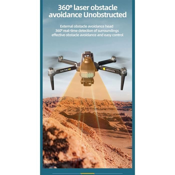 Dron, 8K, zoom 50X, lente gran angular, evasión de obstáculos, pantalla táctil, doble batería, apto para principiantes.