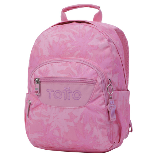  Mochila Escolar Totto Palmeras Rosas Tempera