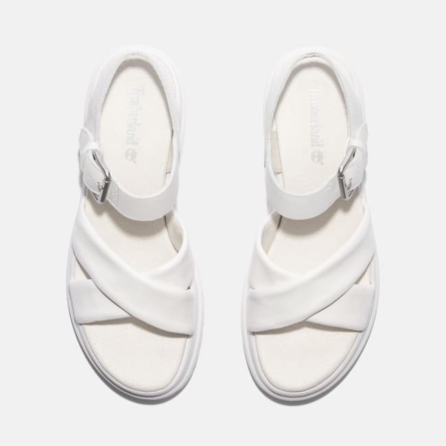 Sandalo a Listini Incrociati London Vibe da                Donna in bianco