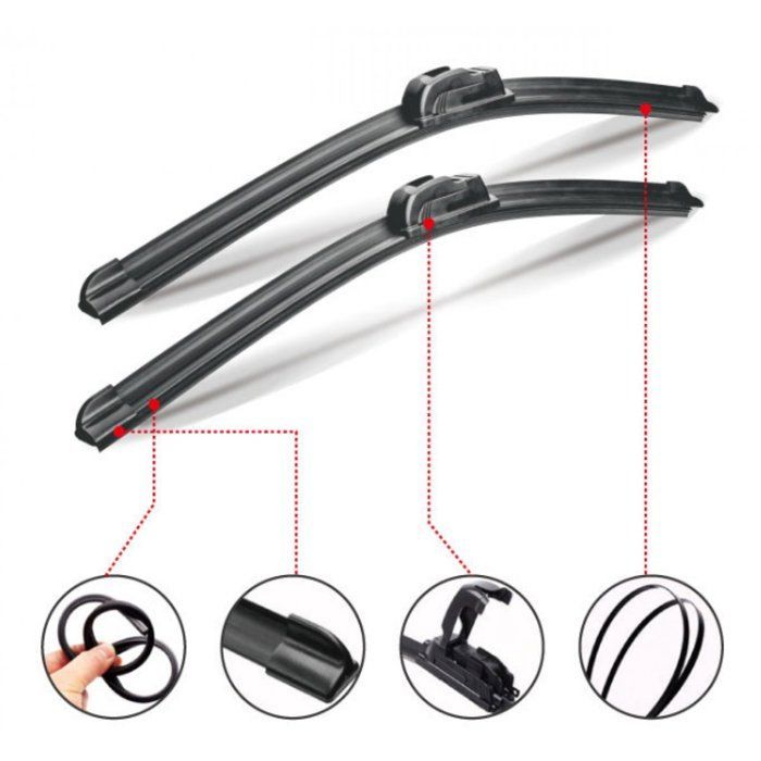 pièces - Essuie-glaces - Recharges de balais d'essuie-glace - Bandes de caoutchouc réglables pour essuie-glaces - Accessoires auto,