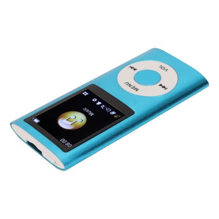 Reproductor de música MP4 Qiilu Mini, elegante reproductor MP4 multifuncional con sonido sin pérdidas y pantalla LCD de 1,8 pulgadas.