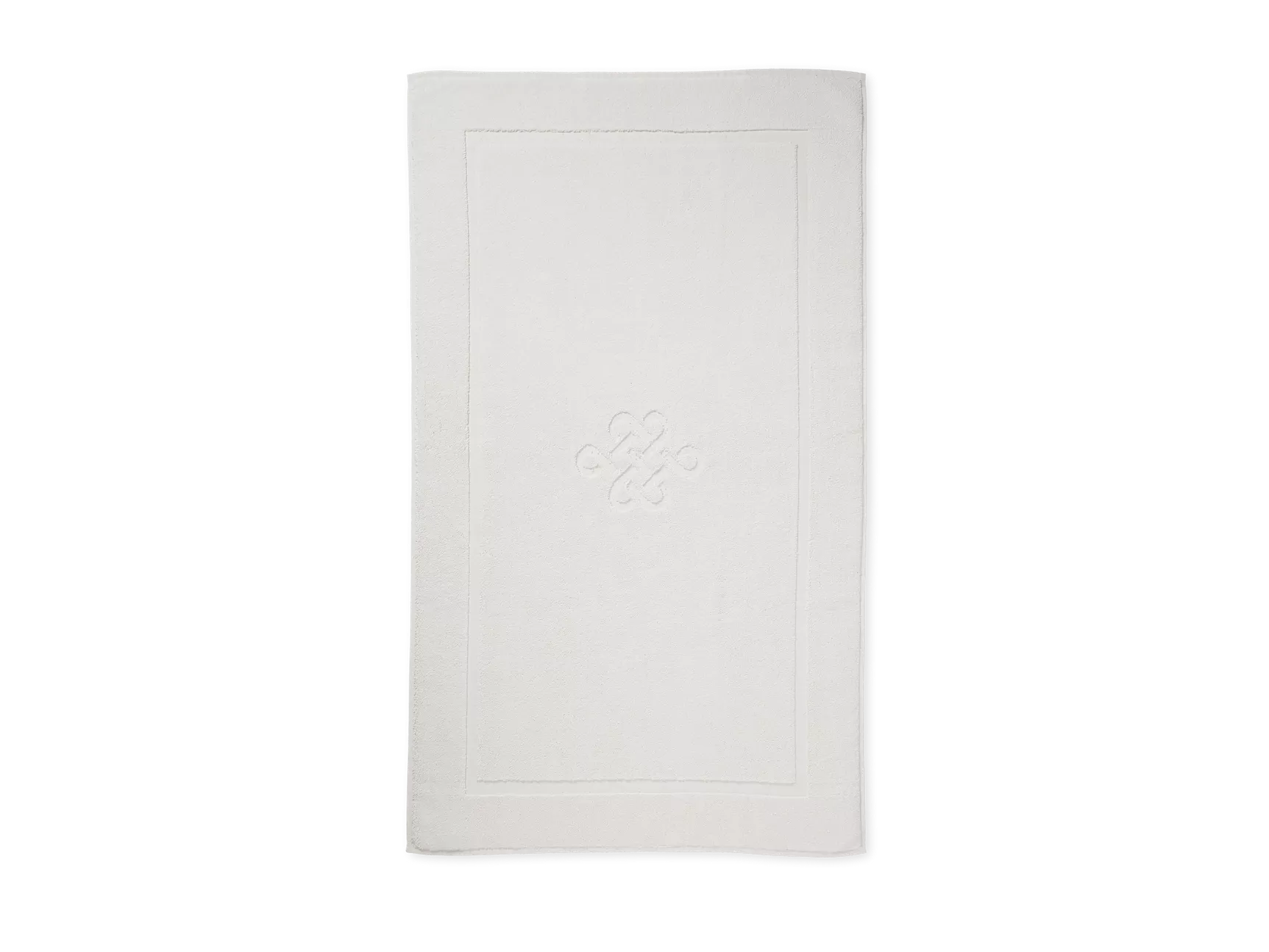 Alfombrilla de baño de algodón supersuave de 70x120cm, color blanco roto.