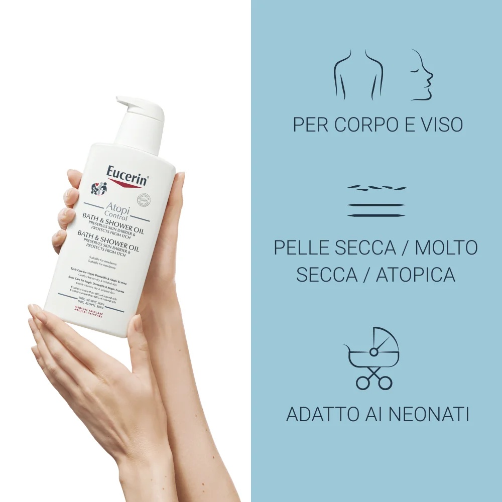 EUCERIN Huile nettoyante Eucerin AtopiControl 400 ml Peau très sèche et atopique