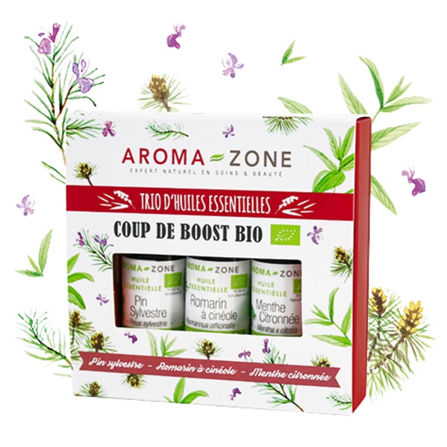 Ätherische Öle Geschenkset: Trio ätherischer Öle - Bio-Boost