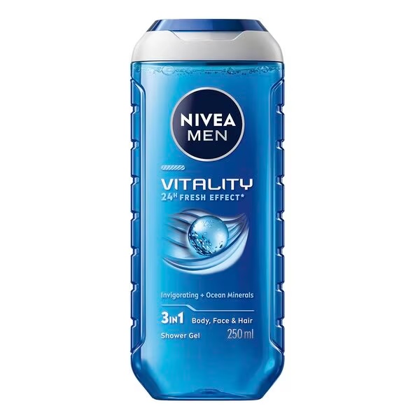 NIVEA Men Vitality sprchový gél 3 v 1<br>250ml