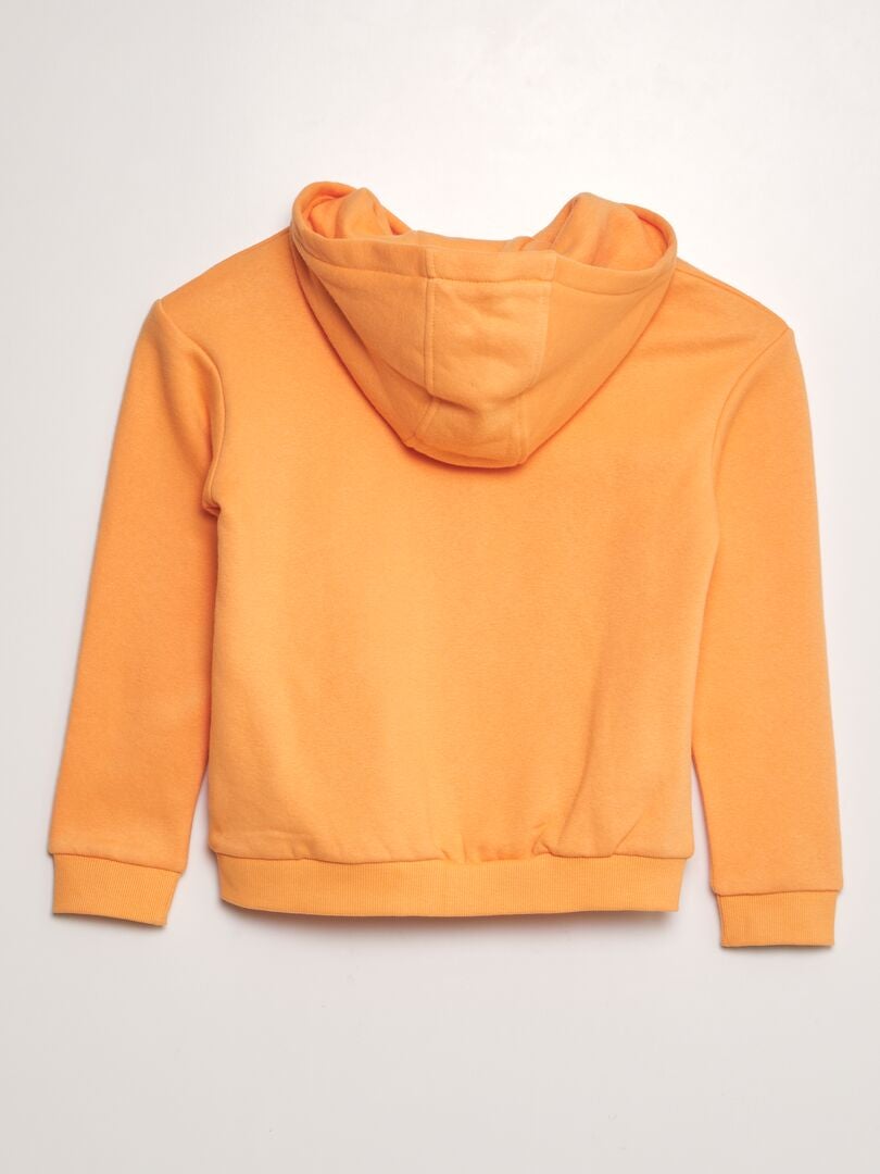 Sudadera con cremallera - NARANJA