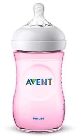 AVENT Σαλιάρα Avent Nat PP ροζ 260 ml