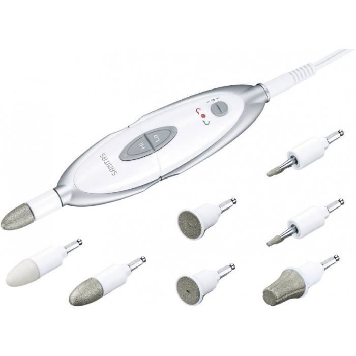 Manicure-pedicure set - SANITAS SMA35 - 2 rotation speeds - Bits for smoothing and polishing nails