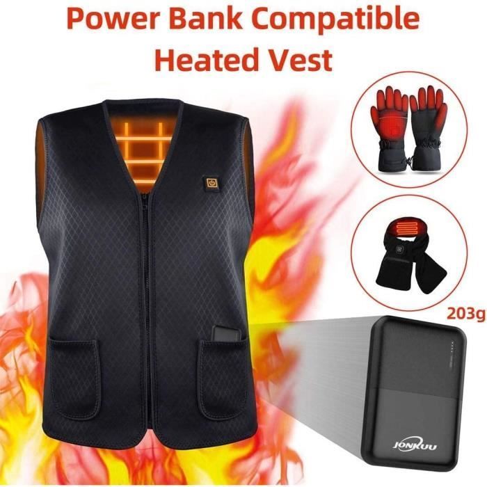 YOBON Mini Power Bank 10000mAh Carregador Portátil para Celular com 2 Portas de Saída 2.4A - Preto