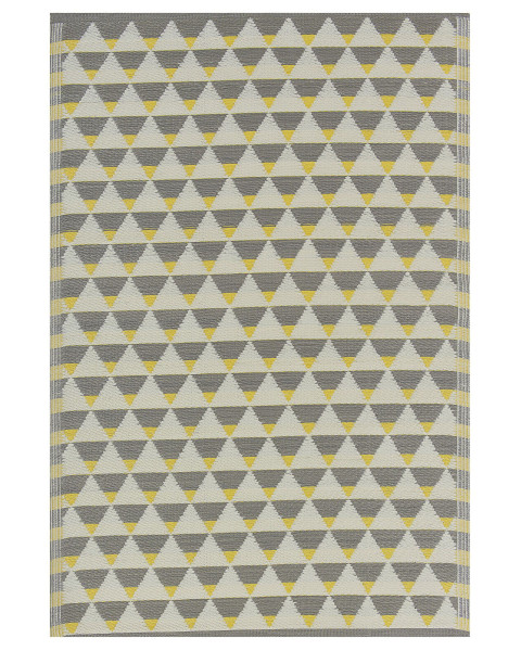 Dywan zewnętrzny 120x180 cm szaro-żółty