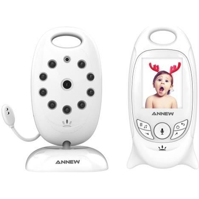 Annew Wireless Baby Monitor Camera for Newborns and Children, 2” LCD Screen, Night Vision, Temperature Sensor
