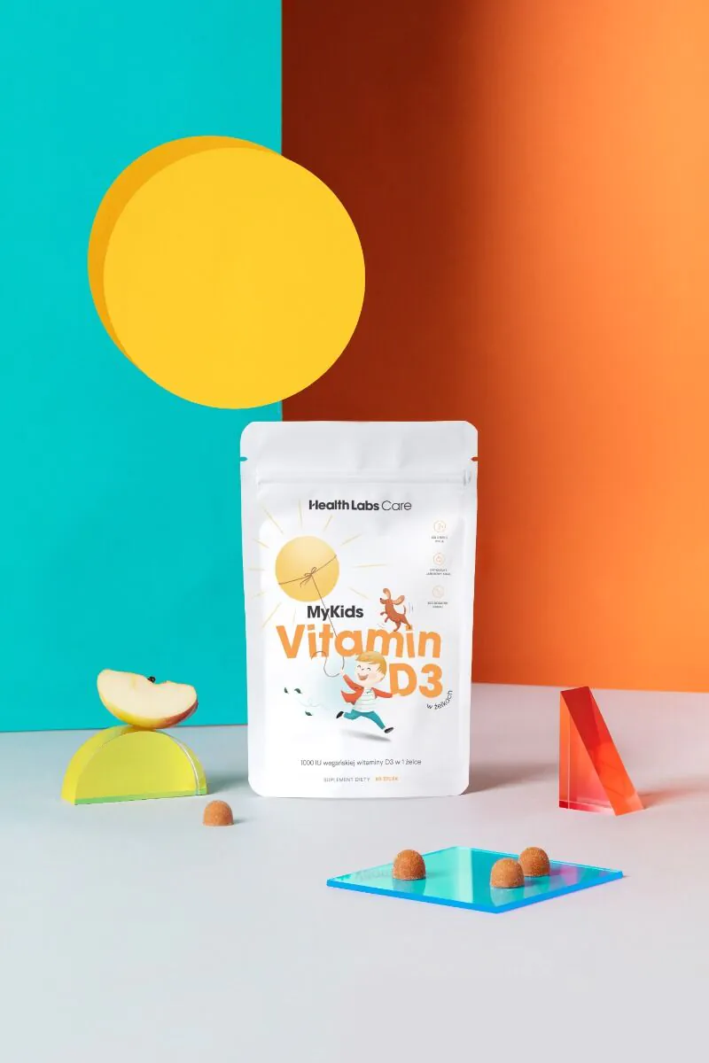 Health Labs Care, MyKids Vitamin D3, Wegańska witamina D3 w żelkach dla dzieci