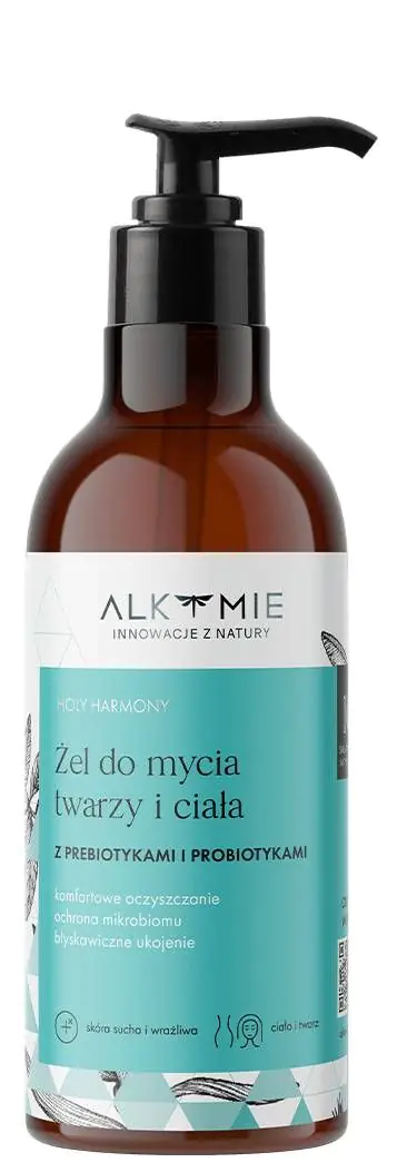 Alkmie Holy Harmony Probiotyczny żel do mycia twarzy i ciała, 250 ml