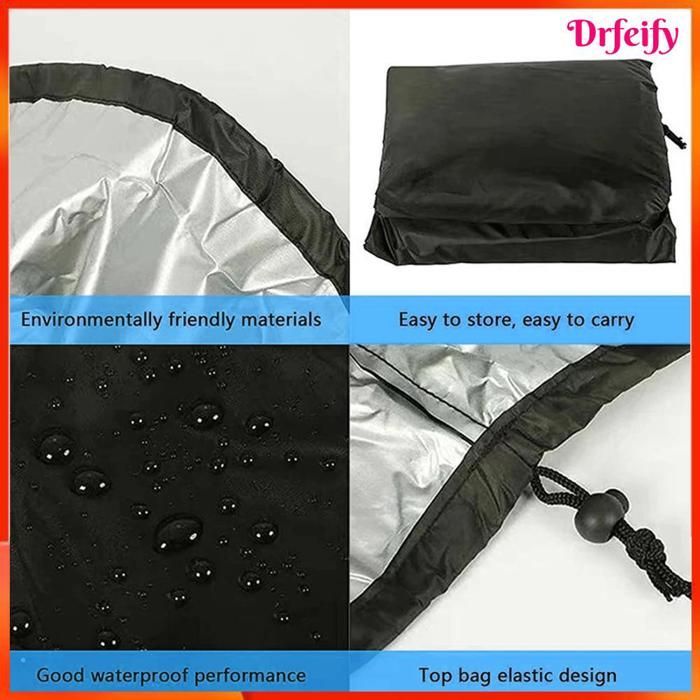 Funda protectora para carrete de manguera de jardín - AKOZON - 26x25x35 pulgadas - Oxford 600D - Revestimiento de PVC - Impermeable
