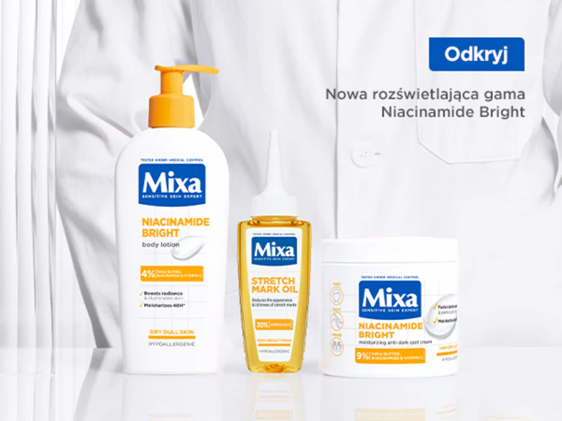 Creme multifuncional Mixa Niacinamide Bright, creme hidratante intensivo contra manchas.