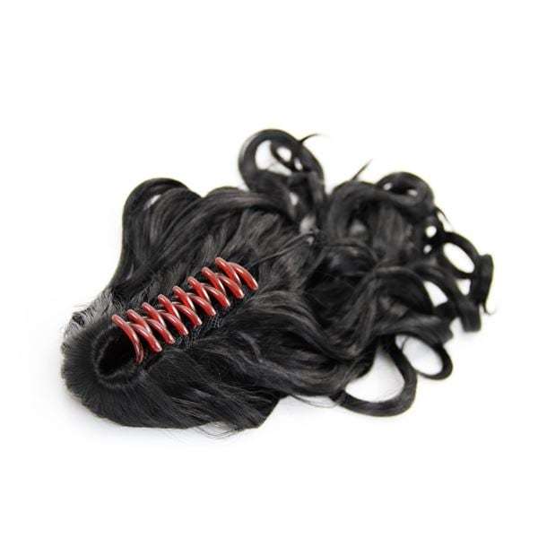 Fashiongirl ekstenzije tretmani za kosu s repom M/ CLASP #1 crne - mamljene - 1 komad