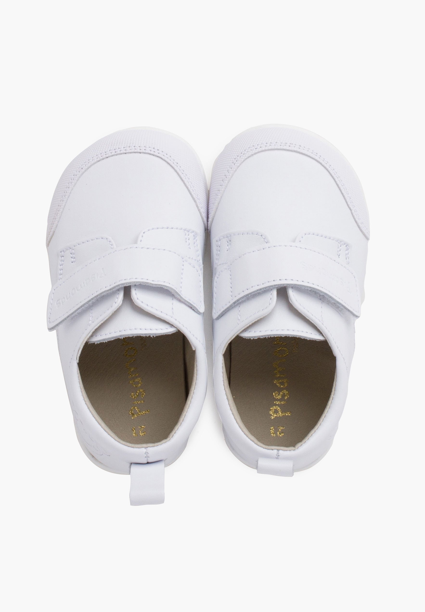 Pisamonas VERSTERKTE FLEXIBELE ZOOL - Schoenen met klittenbandsluiting - wit