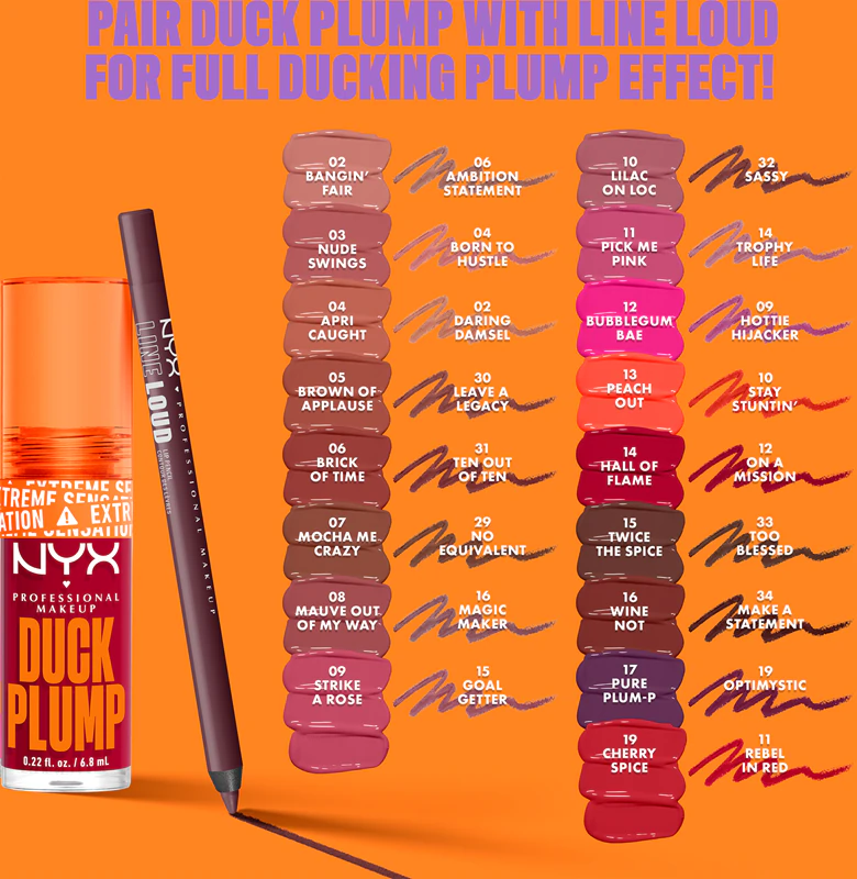 Gloss labial NYX Professional Makeup Duck Plump com efeito volumizador