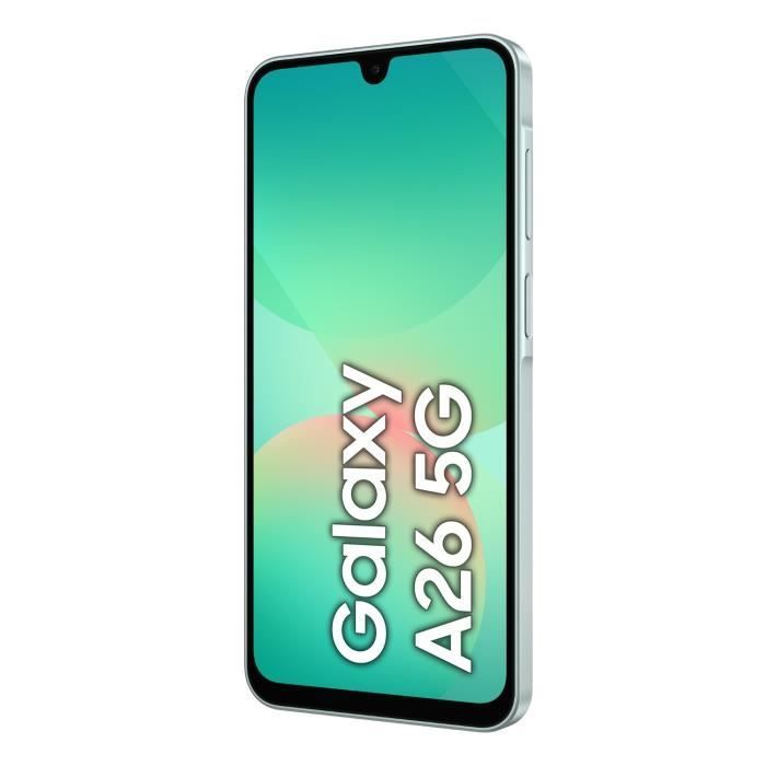 Smartphone SAMSUNG Galaxy A26 5G de 128 GB, color verde agua