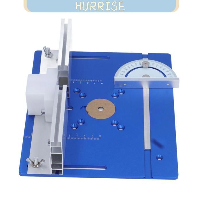 Piastra di inserto per banco fresa in alluminio Tbest Piastra di inserto per banco fresa in lega Sega per utensili Blu
