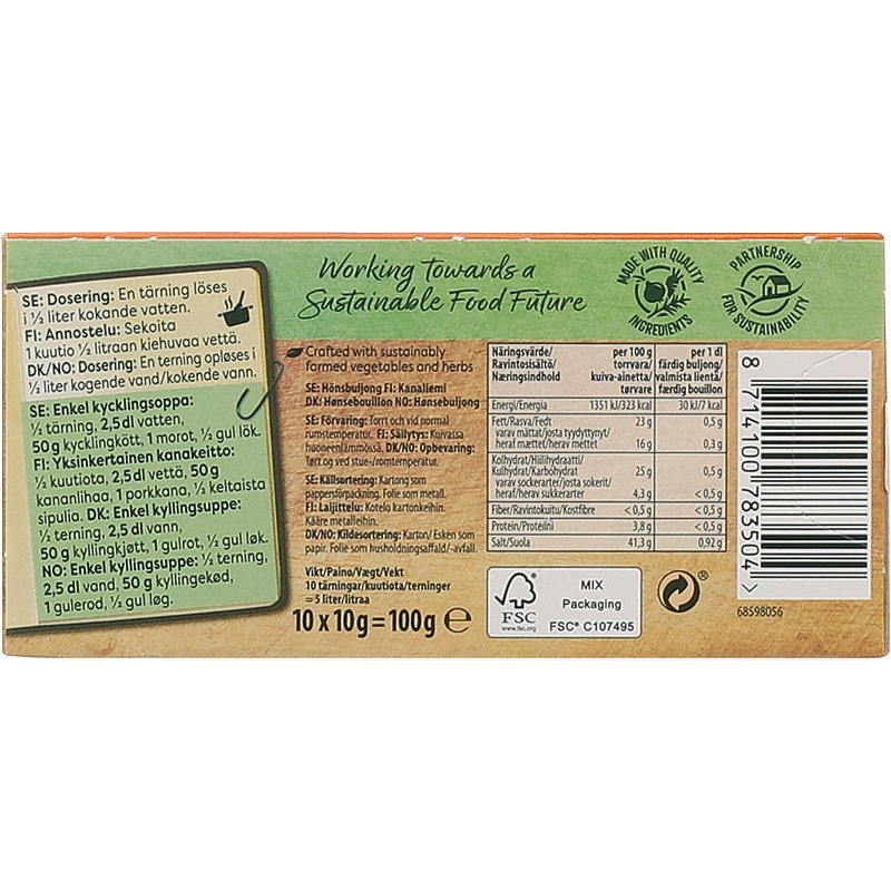 Knorr Kyllingebouillon 10 stk. Knorr