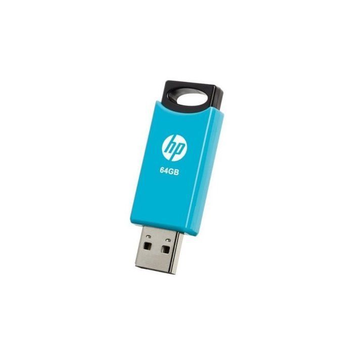 Clé USB - HP - HPFD212W64-BX TWINPACK - 64 Go - USB 2.0 - 15 Mo/s Lecture - 5 Mo/s Écriture
