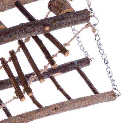 Pod suspendat din lemn pentru animale de companie mici