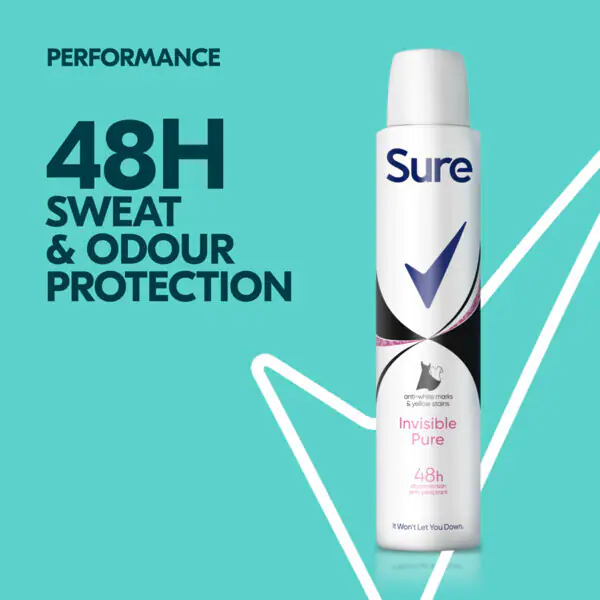 „Sure“ antiperspiranto aerozolis „Essential Invisible Pure“, 200 ml