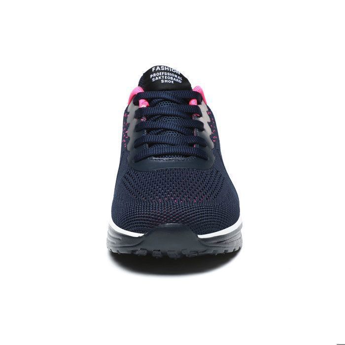CHAUSSURES MULTISPORT Femme - HENRVIEG - Léger et Confortable - Air Coussin Antidérapant Course Basket - Bleu