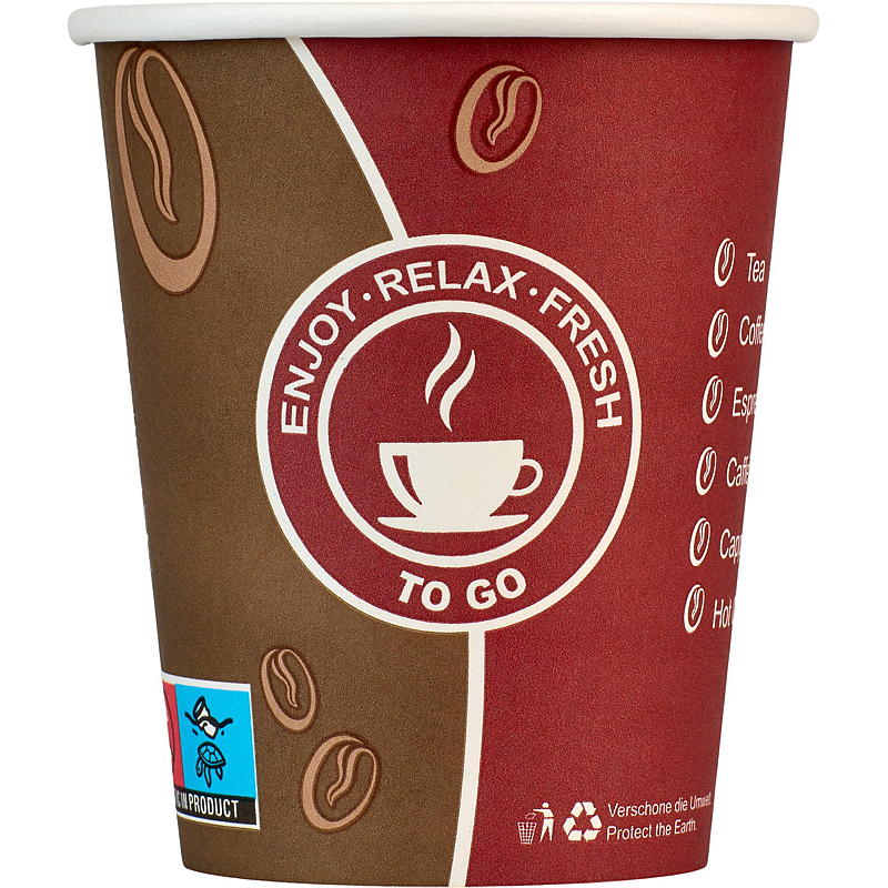 Snabbpappersmugg för 50-pack, 2,5 dl