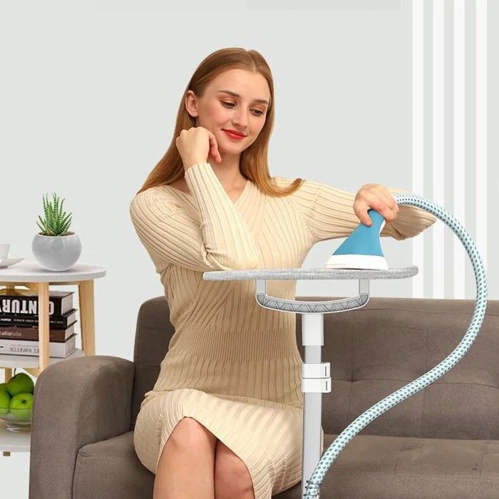 Professionele verticale kledingstomer van 1800 W - Draagbare 2-in-1 stomer met waterreservoir van 1,6 liter - 2 stoomstanden - Stoomafgifte van 40 g/min - Wit