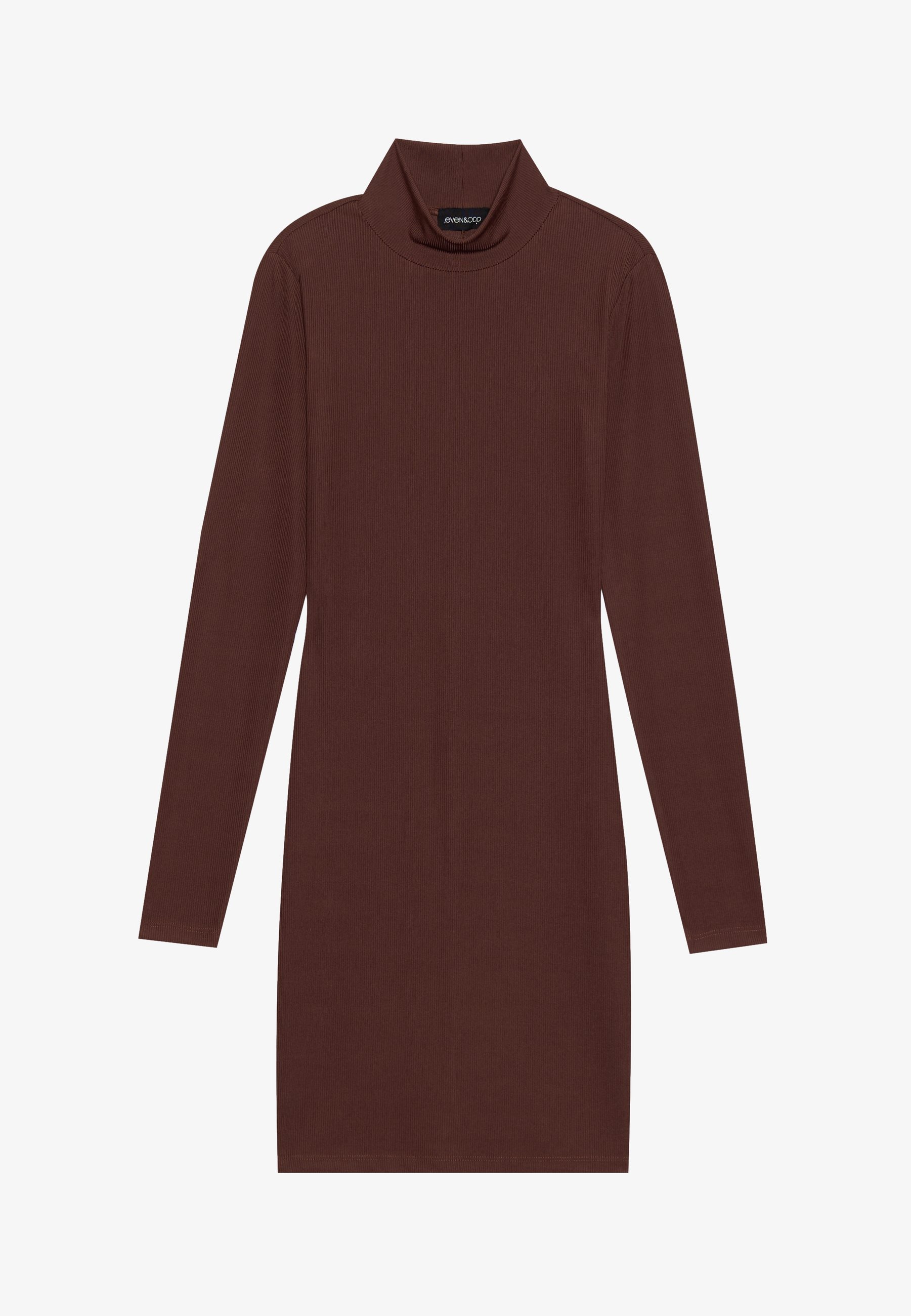 Žerzejové šaty Even&Odd - čokoládová