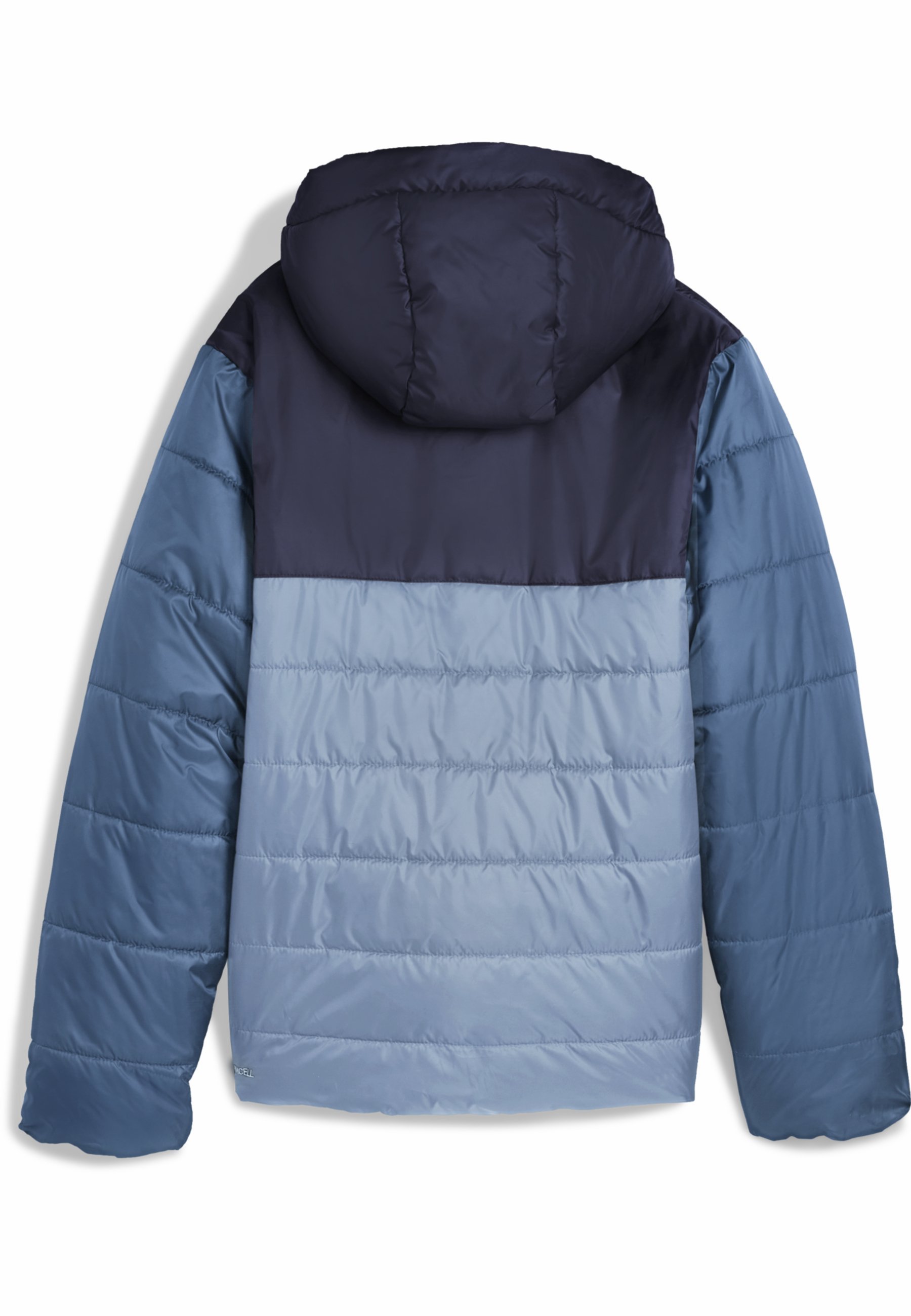 Puma gewatteerde winterjas met capuchon - koelblauw