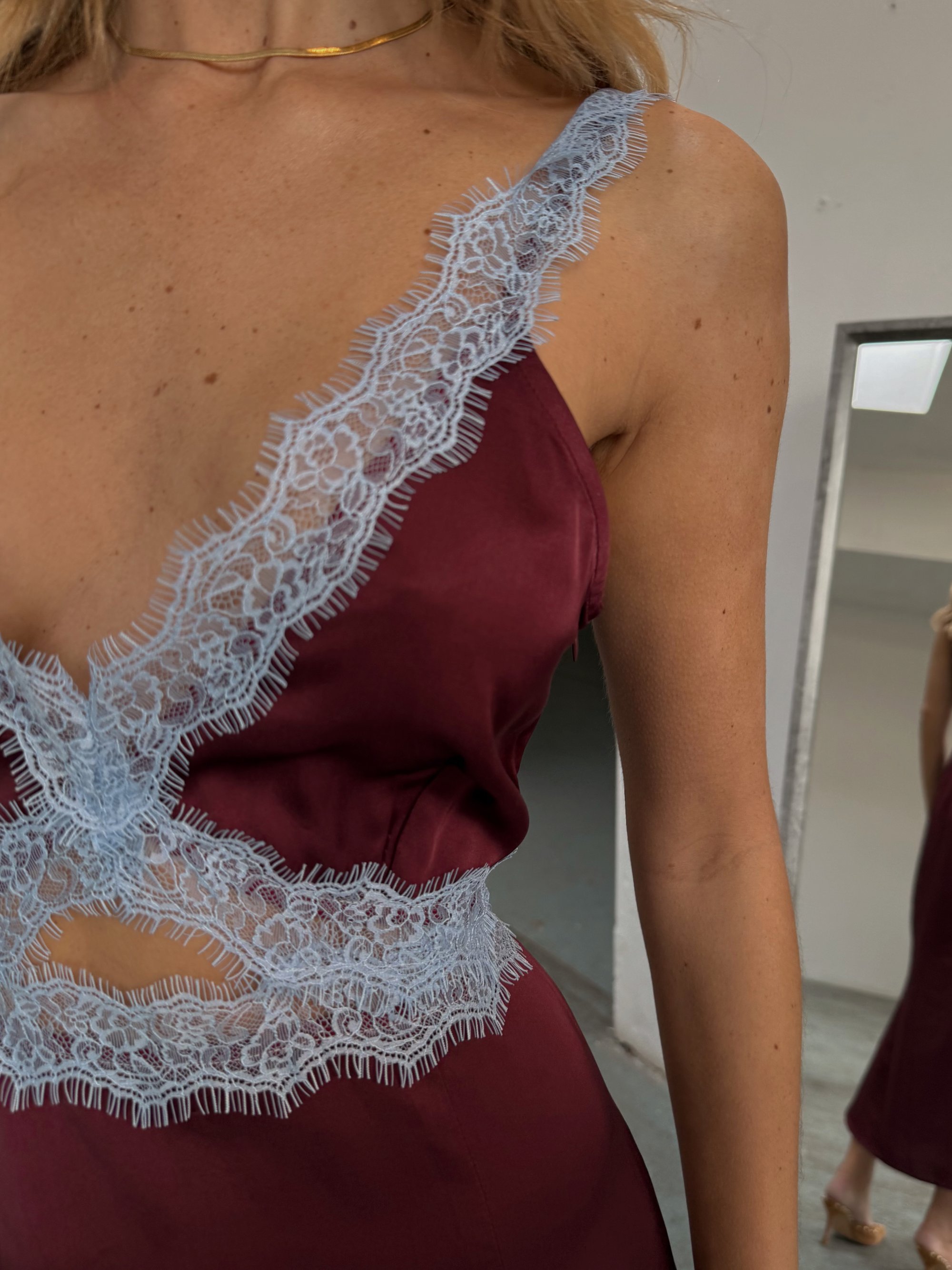 Robe MIMI Never Fully Dressed - Robe de cocktail / Robe de soirée - bordeaux